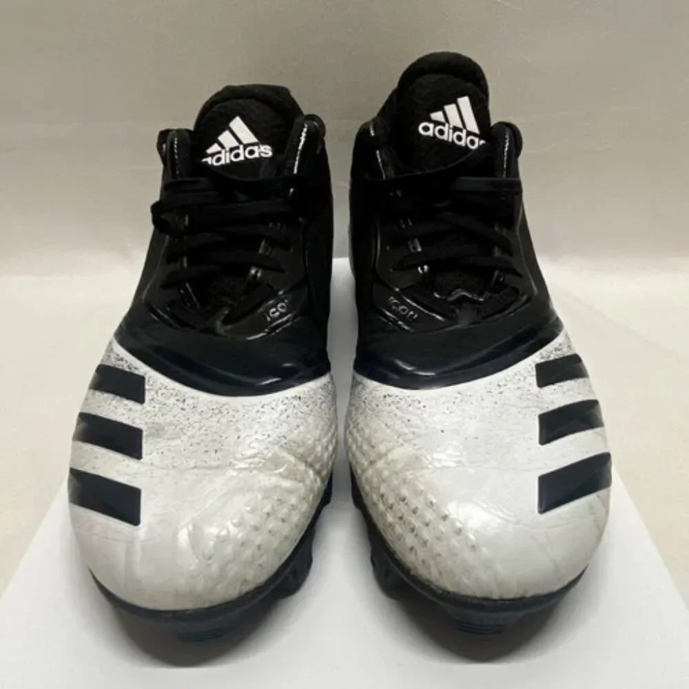 Adidas Icon Bounce Cleats Mens 7 Women 5.5 Black White Baseball Cleat SPG 753001